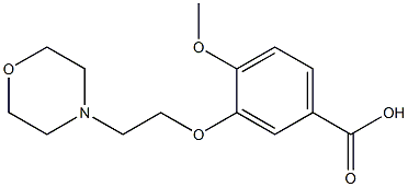 4-methoxy-3-[2-(morpholin-4-yl)ethoxy]benzoic acid Structure
