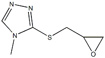 4-methyl-3-[(oxiran-2-ylmethyl)sulfanyl]-4H-1,2,4-triazole Struktur