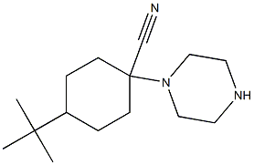 4-tert-butyl-1-(piperazin-1-yl)cyclohexane-1-carbonitrile