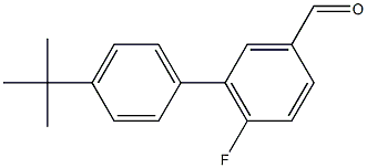 4'-tert-butyl-6-fluoro-1,1'-biphenyl-3-carbaldehyde Structure