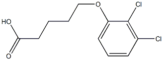 5-(2,3-dichlorophenoxy)pentanoic acid Struktur