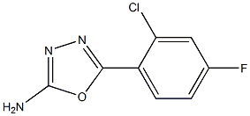 5-(2-chloro-4-fluorophenyl)-1,3,4-oxadiazol-2-amine Structure