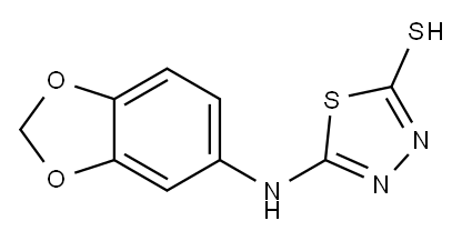 5-(2H-1,3-benzodioxol-5-ylamino)-1,3,4-thiadiazole-2-thiol