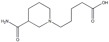 5-(3-carbamoylpiperidin-1-yl)pentanoic acid Struktur