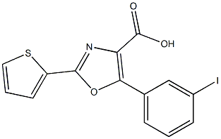5-(3-iodophenyl)-2-(thiophen-2-yl)-1,3-oxazole-4-carboxylic acid