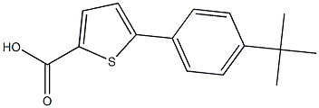 5-(4-tert-butylphenyl)thiophene-2-carboxylic acid Struktur