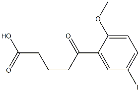 5-(5-iodo-2-methoxyphenyl)-5-oxopentanoic acid|