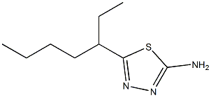 5-(heptan-3-yl)-1,3,4-thiadiazol-2-amine Structure