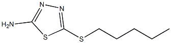 5-(pentylsulfanyl)-1,3,4-thiadiazol-2-amine Structure