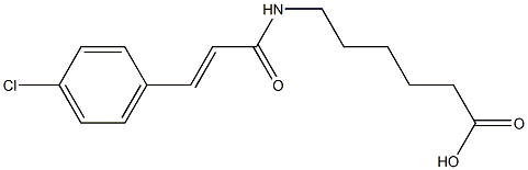 6-{[(2E)-3-(4-chlorophenyl)prop-2-enoyl]amino}hexanoic acid Struktur