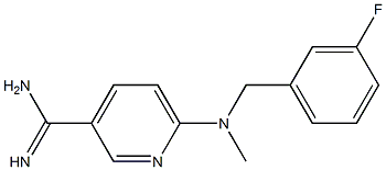 6-{[(3-fluorophenyl)methyl](methyl)amino}pyridine-3-carboximidamide