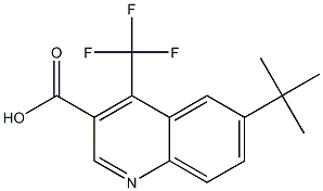 6-tert-butyl-4-(trifluoromethyl)quinoline-3-carboxylic acid Structure