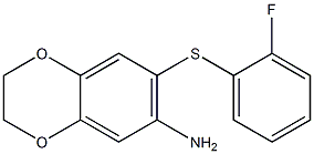 7-[(2-fluorophenyl)sulfanyl]-2,3-dihydro-1,4-benzodioxin-6-amine Structure