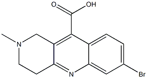 7-bromo-2-methyl-1H,2H,3H,4H-benzo[b]1,6-naphthyridine-10-carboxylic acid Structure