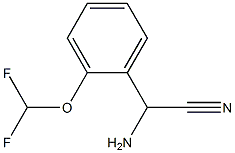 amino[2-(difluoromethoxy)phenyl]acetonitrile Structure