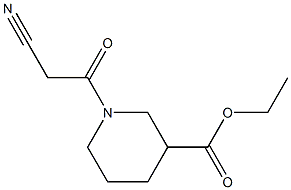 ethyl 1-(cyanoacetyl)piperidine-3-carboxylate Struktur