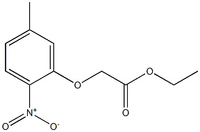 ethyl 2-(5-methyl-2-nitrophenoxy)acetate Struktur