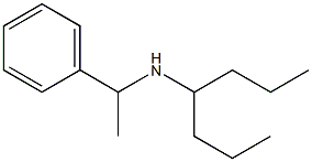 heptan-4-yl(1-phenylethyl)amine Structure