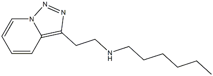 hexyl(2-{[1,2,4]triazolo[3,4-a]pyridin-3-yl}ethyl)amine Structure