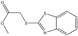 2-(ベンゾチアゾール-2-イルチオ)酢酸メチル 化学構造式