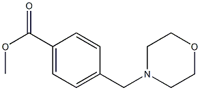 methyl 4-(morpholin-4-ylmethyl)benzoate 结构式