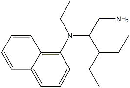 N-(1-amino-3-ethylpentan-2-yl)-N-ethylnaphthalen-1-amine Structure