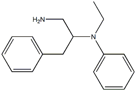 N-(1-amino-3-phenylpropan-2-yl)-N-ethylaniline Struktur