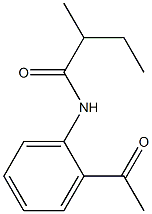 N-(2-acetylphenyl)-2-methylbutanamide Struktur