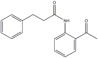 N-(2-acetylphenyl)-3-phenylpropanamide