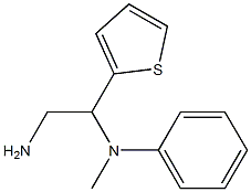 N-(2-amino-1-thien-2-ylethyl)-N-methyl-N-phenylamine 化学構造式