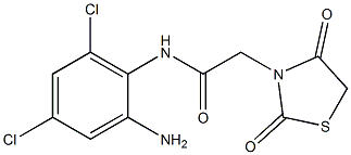 N-(2-amino-4,6-dichlorophenyl)-2-(2,4-dioxo-1,3-thiazolidin-3-yl)acetamide|