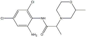 N-(2-amino-4,6-dichlorophenyl)-2-(2-methylmorpholin-4-yl)propanamide Structure
