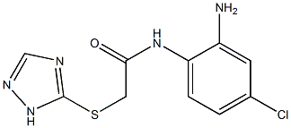 N-(2-amino-4-chlorophenyl)-2-(1H-1,2,4-triazol-5-ylsulfanyl)acetamide|