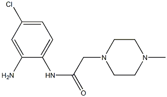 N-(2-amino-4-chlorophenyl)-2-(4-methylpiperazin-1-yl)acetamide 结构式