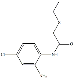 N-(2-amino-4-chlorophenyl)-2-(ethylsulfanyl)acetamide 结构式