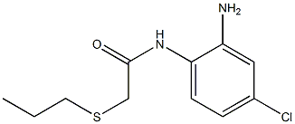 N-(2-amino-4-chlorophenyl)-2-(propylsulfanyl)acetamide Struktur
