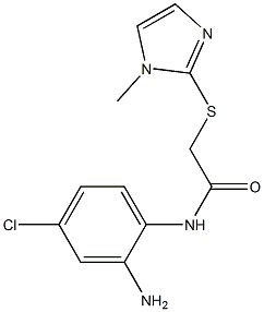 N-(2-amino-4-chlorophenyl)-2-[(1-methyl-1H-imidazol-2-yl)sulfanyl]acetamide Structure