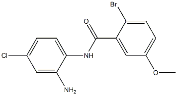 N-(2-amino-4-chlorophenyl)-2-bromo-5-methoxybenzamide Structure