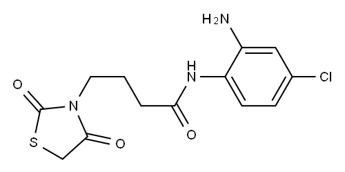 N-(2-amino-4-chlorophenyl)-4-(2,4-dioxo-1,3-thiazolidin-3-yl)butanamide