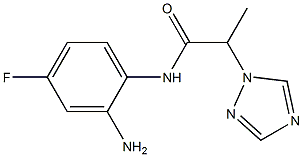N-(2-amino-4-fluorophenyl)-2-(1H-1,2,4-triazol-1-yl)propanamide
