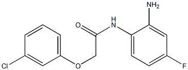 N-(2-amino-4-fluorophenyl)-2-(3-chlorophenoxy)acetamide Struktur