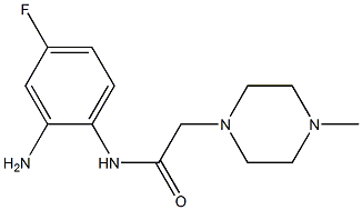 N-(2-amino-4-fluorophenyl)-2-(4-methylpiperazin-1-yl)acetamide 结构式