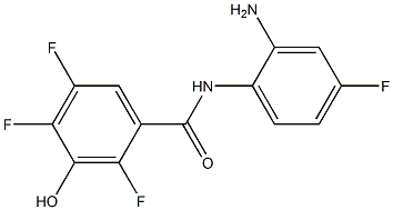 N-(2-amino-4-fluorophenyl)-2,4,5-trifluoro-3-hydroxybenzamide Structure