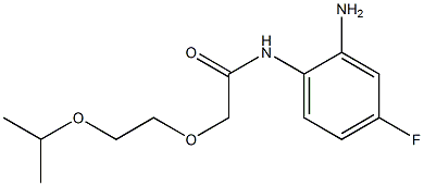 N-(2-amino-4-fluorophenyl)-2-[2-(propan-2-yloxy)ethoxy]acetamide Struktur