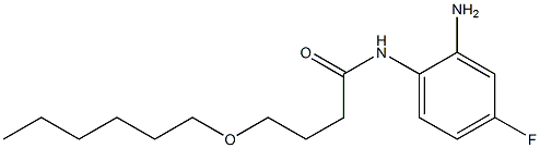 N-(2-amino-4-fluorophenyl)-4-(hexyloxy)butanamide Structure