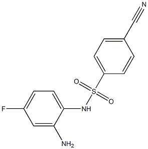 N-(2-amino-4-fluorophenyl)-4-cyanobenzene-1-sulfonamide