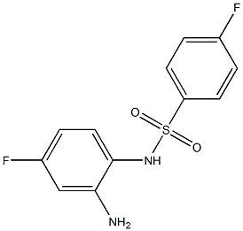 N-(2-amino-4-fluorophenyl)-4-fluorobenzenesulfonamide 结构式