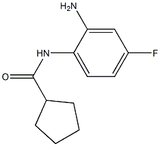 N-(2-amino-4-fluorophenyl)cyclopentanecarboxamide Struktur