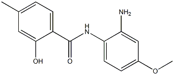 N-(2-amino-4-methoxyphenyl)-2-hydroxy-4-methylbenzamide Struktur