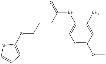 N-(2-amino-4-methoxyphenyl)-4-(thiophen-2-ylsulfanyl)butanamide
